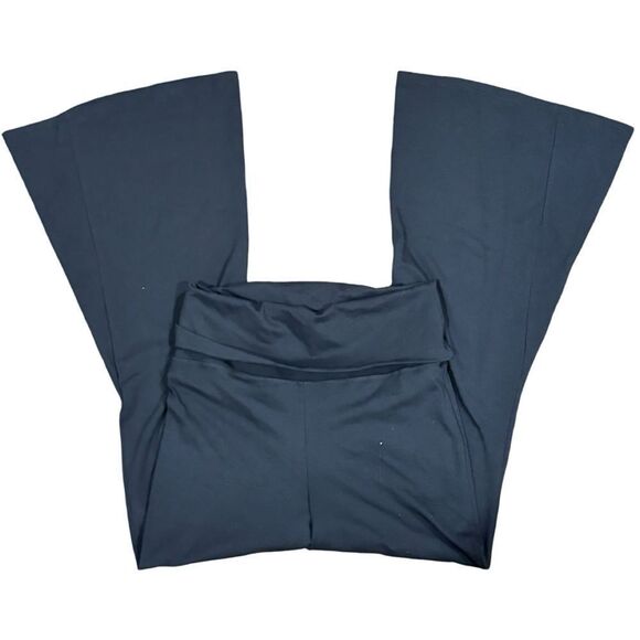 Aerie Superflare Foldover Black Leggings Size L NWOT - Picture 2 of 5